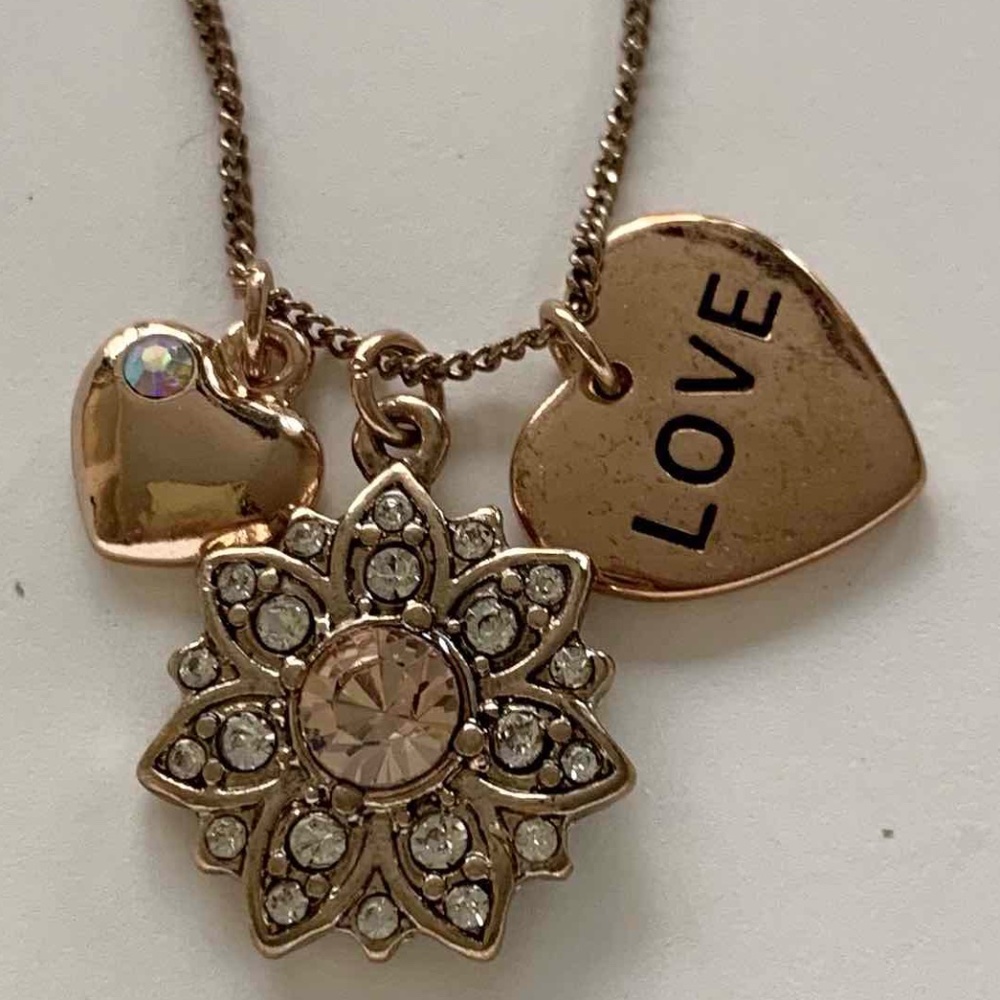 Forever 21 Gold "Love" charm Necklace- NWT